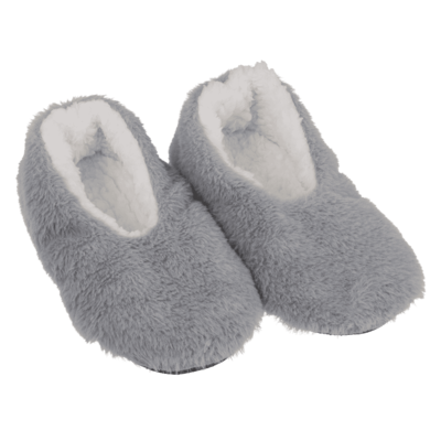 Pantuflas de peluche con piel sintética