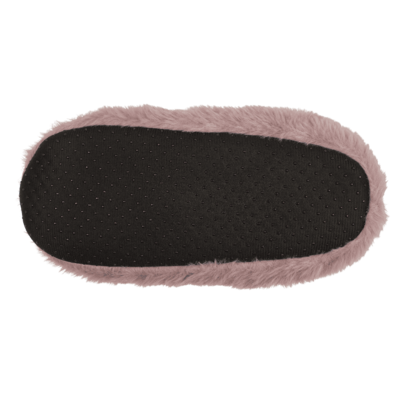 Pantuflas de peluche con piel sintética