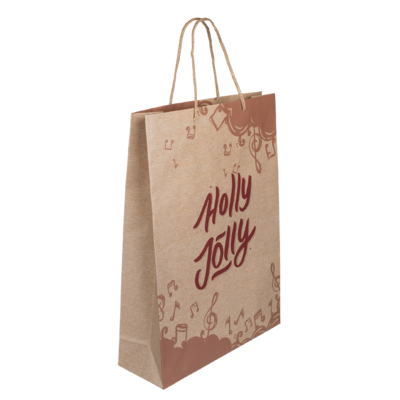 Paper gift bag, Retro Christmas,