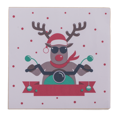 Paper napkins, Biking Santa Deer,
