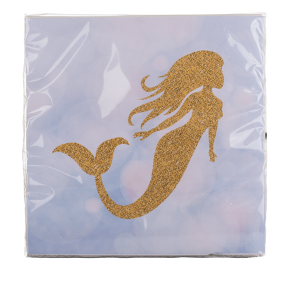 Papier-Servietten, Mermaid, ca. 33 x 33 cm,