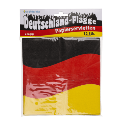 Papierservietten, Deutschlandflagge,
