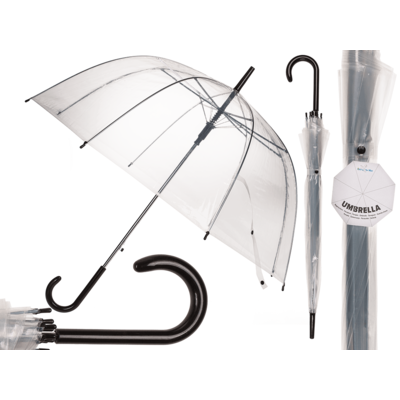 Parapluie coupole, Transparent,