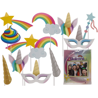 Party photo accessories, unicorn,