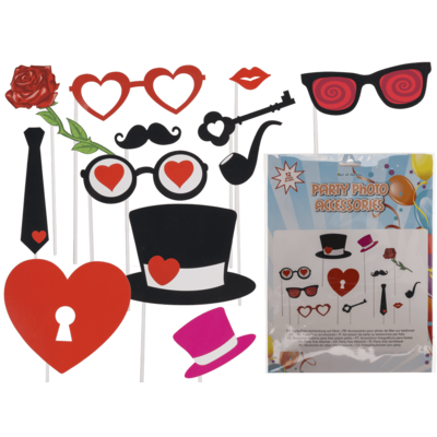 Party photo accessories on stick,