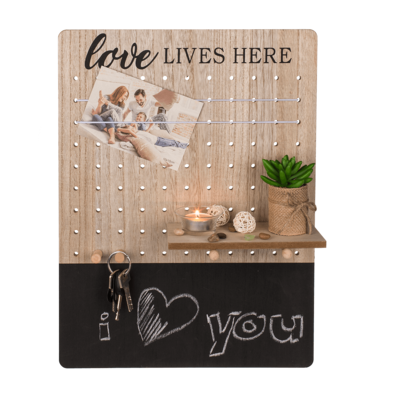 Pegboard, love lives here,