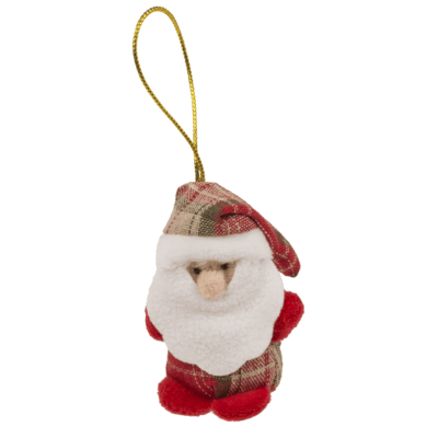 Peluche de Navidad con cinta para colgar, 8 cm