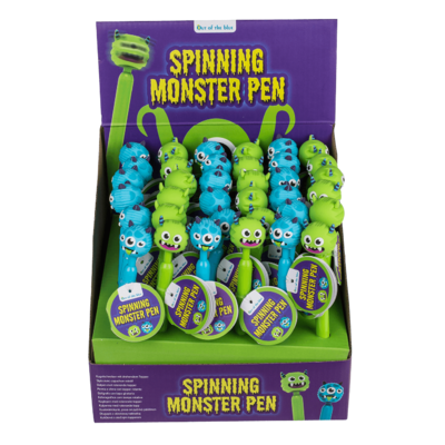 Pen, Monster, with spinning topper,