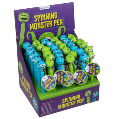 Pen, Monster, with spinning topper,