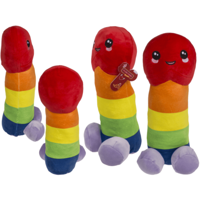 Pene de peluche arco iris 30 cm 61 2773 Out of the blue KG Online Shop