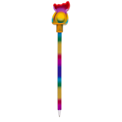 Penna a sfera, Rainbow Fidget Pop Toy,