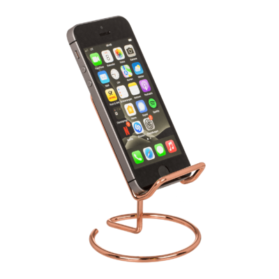 Phone holder, Rose gold, approx. 10 x 8 cm,