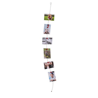 Photo steel wire with 6 magnets, Heart,