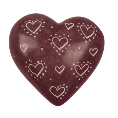 Pierres en stéatite, Hearts, avec