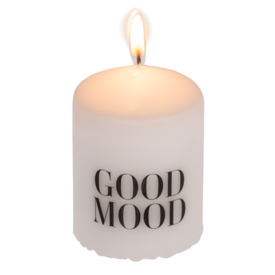 Pillar candle, Good Mood,