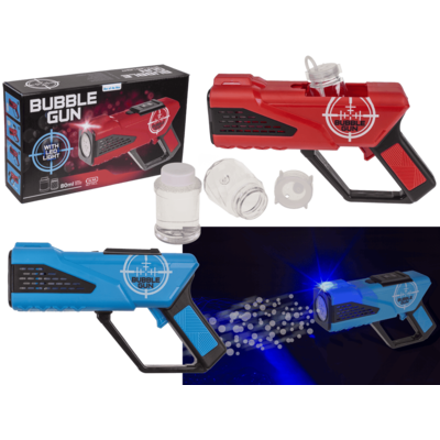 Pistola de burbujas con LED, 25 cm