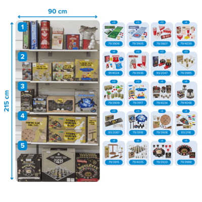 Planogram Set di giochi da bere,