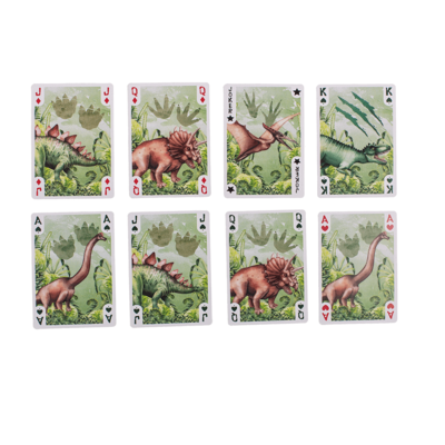 Playing cards, Dinosaur, approx. 5,7 x 8,7 cm,