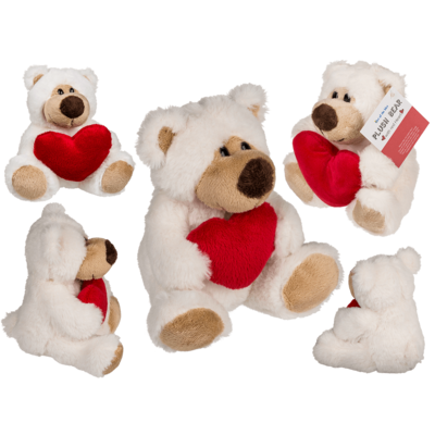 Plush bear with red heart, Big Love,