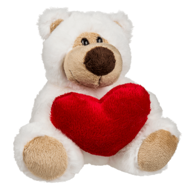 Plush bear with red heart, Big Love,