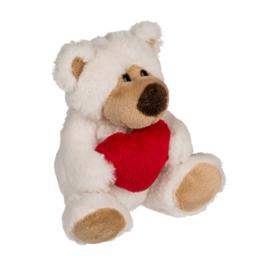 Plush bear with red heart, Big Love,