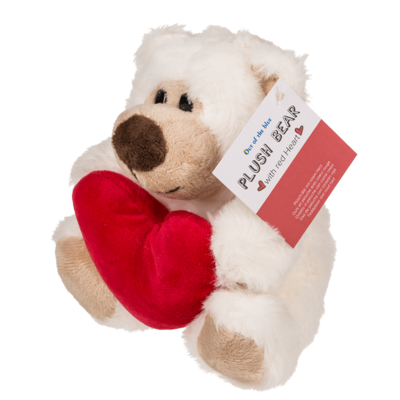 Plush bear with red heart, Big Love,