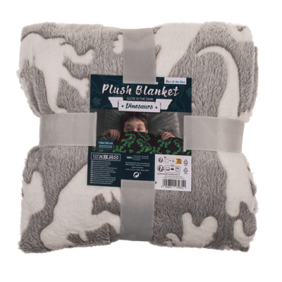 Plush blanket, dinosaur,