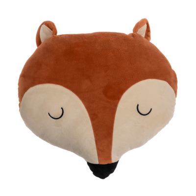 Plush cushion, fox head,