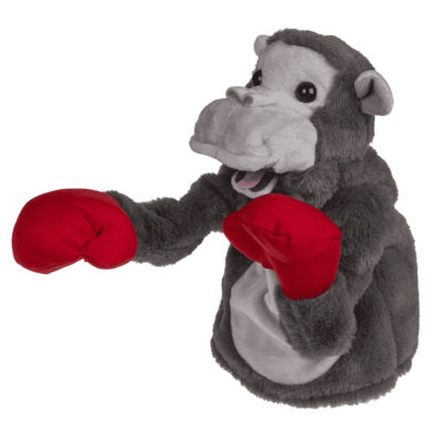 Plush Fighting Gorilla, 22 x 13 cm,