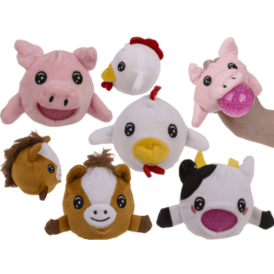 Plush Squeeze Ball, Farmyard Animals,