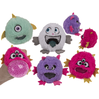 Plush Squeeze Ball, Monster,