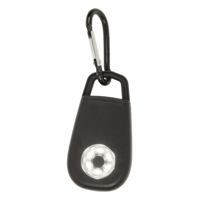 Pocket alarm with LED & snap hook,