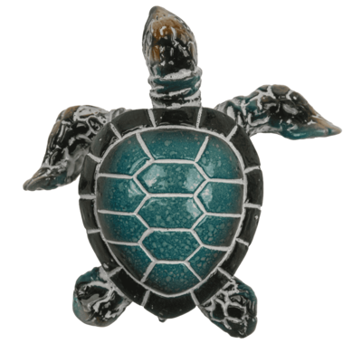 Polyresin decorative figurine, turtle, 5 x 2 cm,