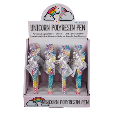 Polyresin pen, Unicorn,