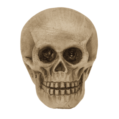 Polyresin Skull with red LED eye,