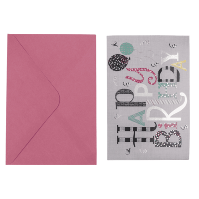 Pop-Up present card, Happy Birthday,