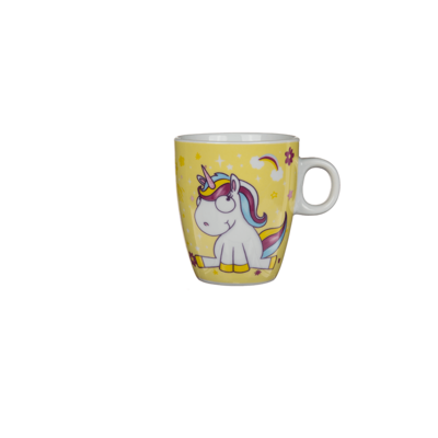 Porcelain mug, Comic Unicorn,