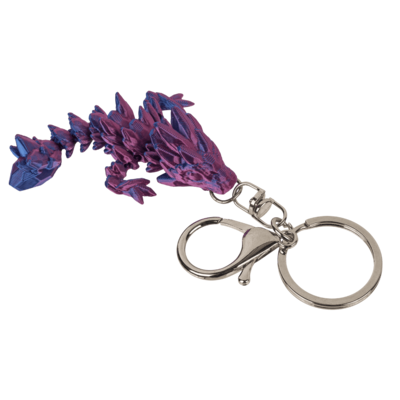 Porte-clès en métal, Motif 3D,