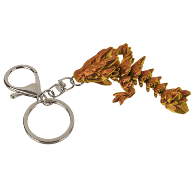 Porte-clès en métal, Motif 3D,