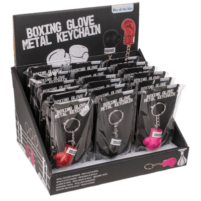 Porte-clés métal, gant de boxe