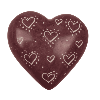 PREORDER - Soap Stones, Hearts, with engraving,