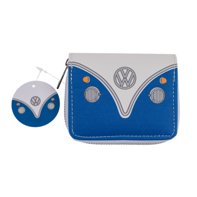 Purse, VW T1 Bus, blue, ca. 9 x 11 cm,