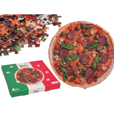 Puzzle, Pizza, 438 Teile, ca. 45 x 45 cm,
