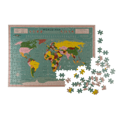 Puzzle, Weltkarte, 300-teilig, ca. 50 x 35 cm,