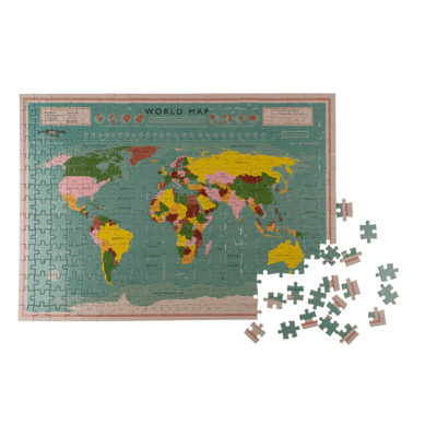 Puzzle, World Map,