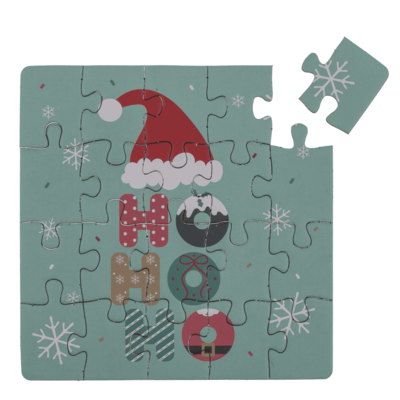 Quadratische Geschenkkarte, Puzzle, X-Mas,