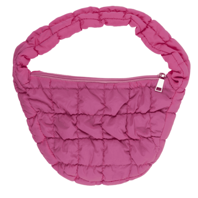 Quilted handbag, puffer bag, 28 x 21 cm,