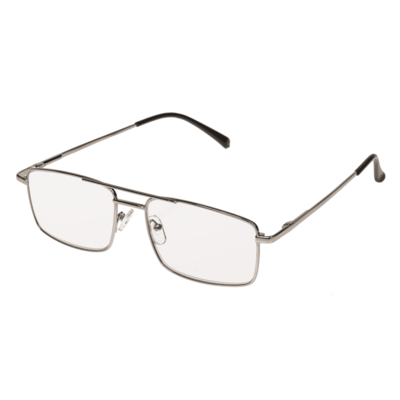 Reading glasses with metal frame, 5 strengths,