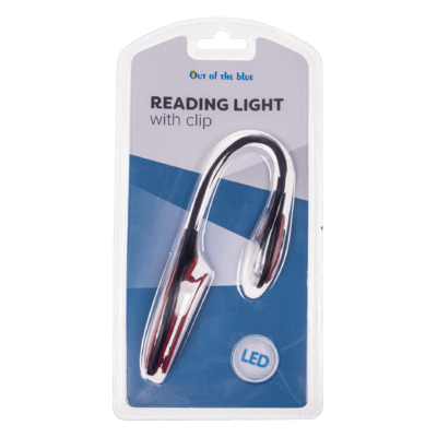 Reading lamp with 2 LED (incl. batteries),