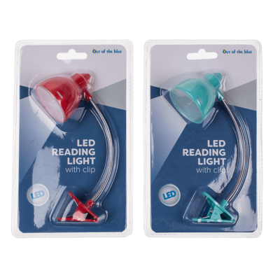 Reading light with 2 LED (incl. batteries) ,